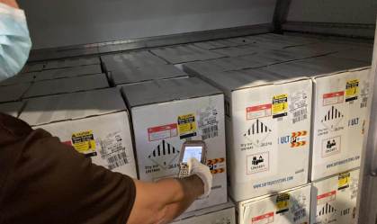 Nova remessa da Pfizer chegou no aeroporto de Viracopos (SP) nesta quinta-feira 