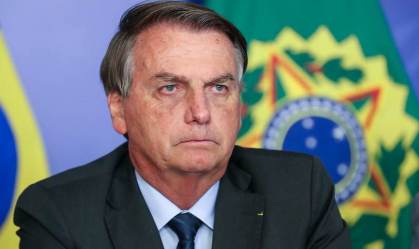 O presidente Jair Bolsonaro em evento em Brasília