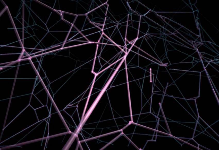 Representação da musicalização da construção de uma teia Representação da musicalização da construção de uma teia