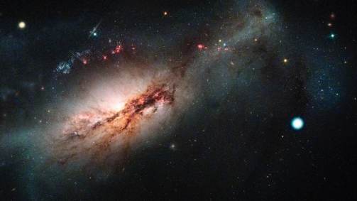 Captura de de supernova SN 2018zd feita pelo telescópio Hubble