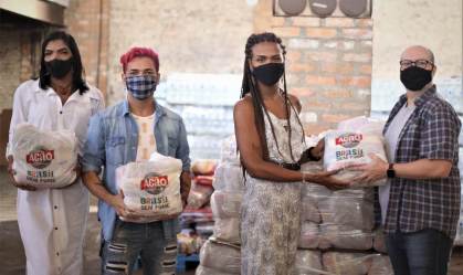 Ação da Cidadania doa 40 toneladas de alimentos para população LGBTQIA+