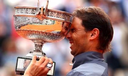 Roland Garros planeja homenagem a Rafael Nadal, maior campeão do torneio