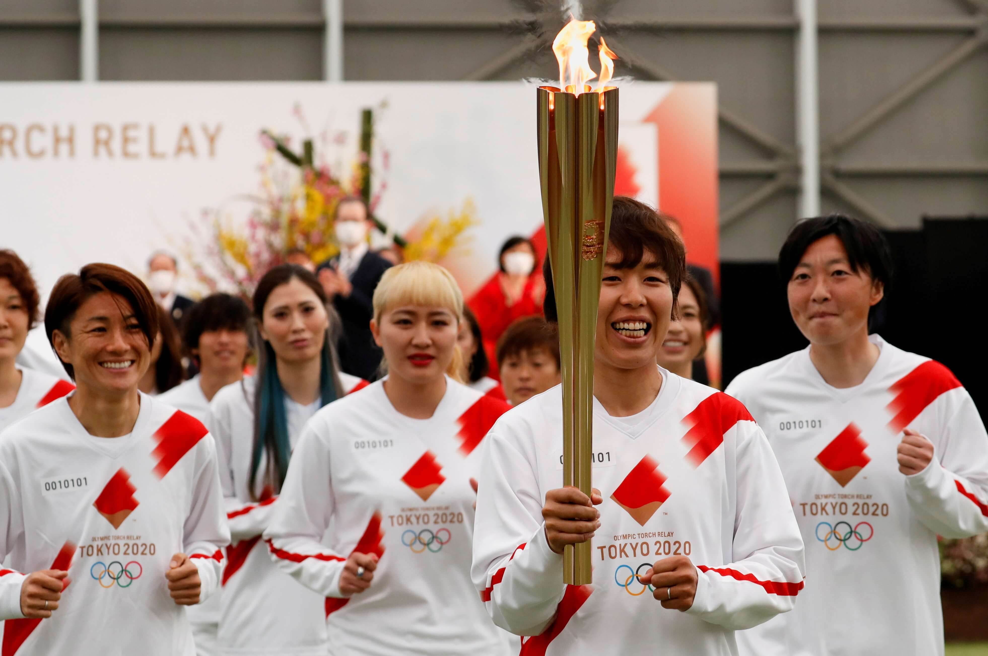 Revezamento da tocha olímpica Japão