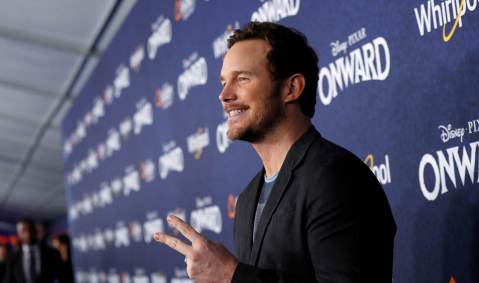 Chris Pratt na estreia do filme "Dois Irmãos: Uma Jornada Fantástica" em Los Angeles, Califórnia, nos Estados Unidos