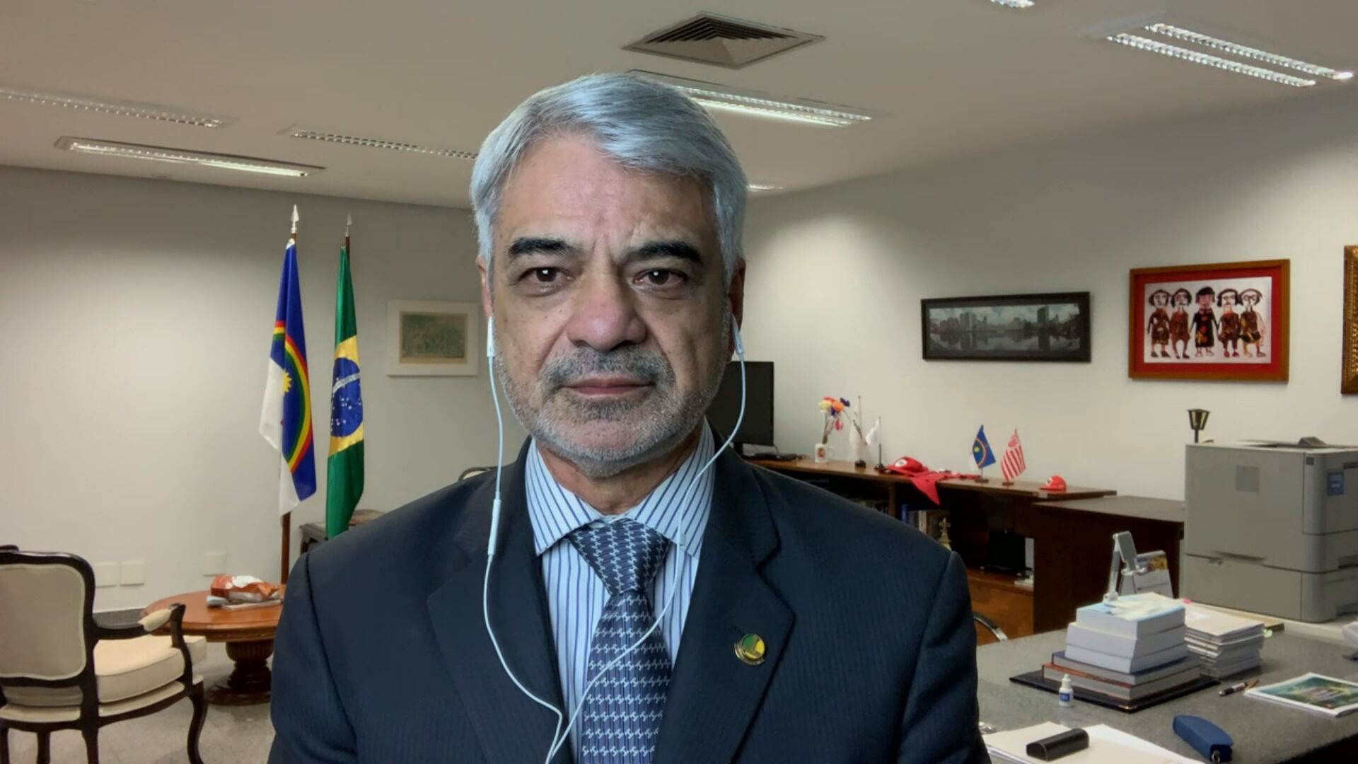 O senador Humberto Costa, integrante da CPI da Pandemia, em entrevista à CNN O senador Humberto Costa, integrante da CPI da Pandemia, em entrevista à CNN