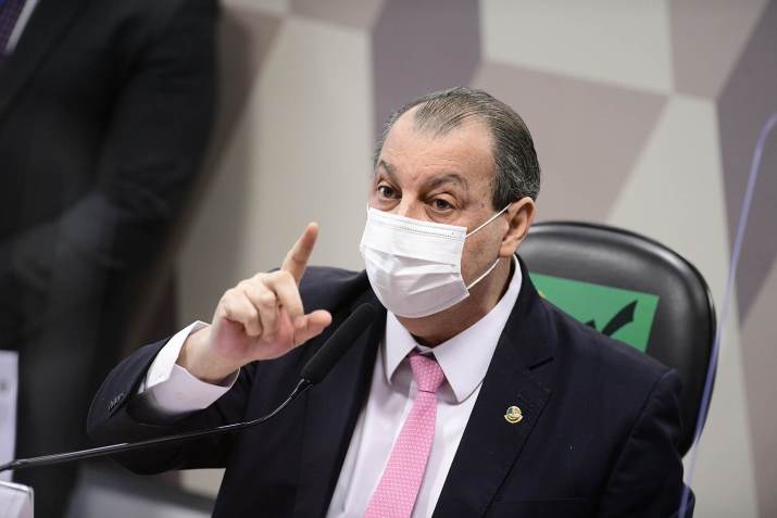 Presidente da CPI da Pandemia, Omar Aziz / Pedro França/Agência Senado