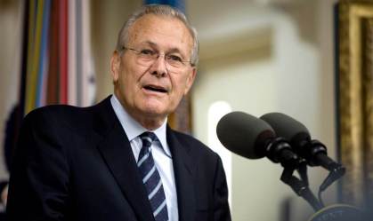 Ex-secretário de Defesa dos Estados Unidos, Donald H. Rumsfeld