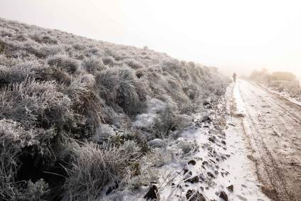 Neve em Urupema, em Santa Catarina, onde termômetros chegaram a -7,5ºC