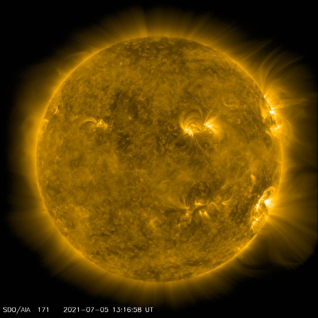Erupção solar captada pela Nasa/Divulgação