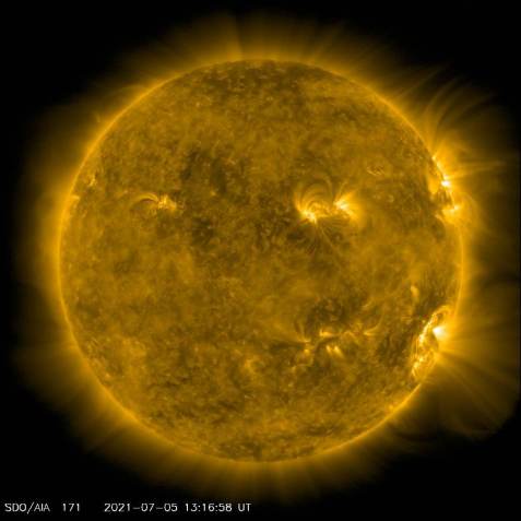 Erupção solar captada pela Nasa/Divulgação