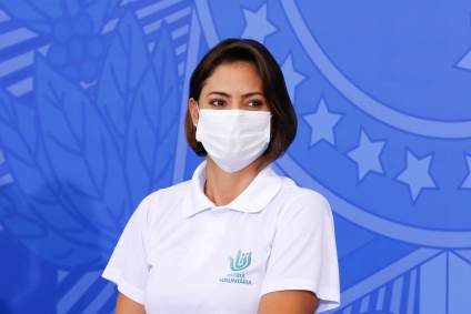 A primeira-dama Michelle Bolsonaro
