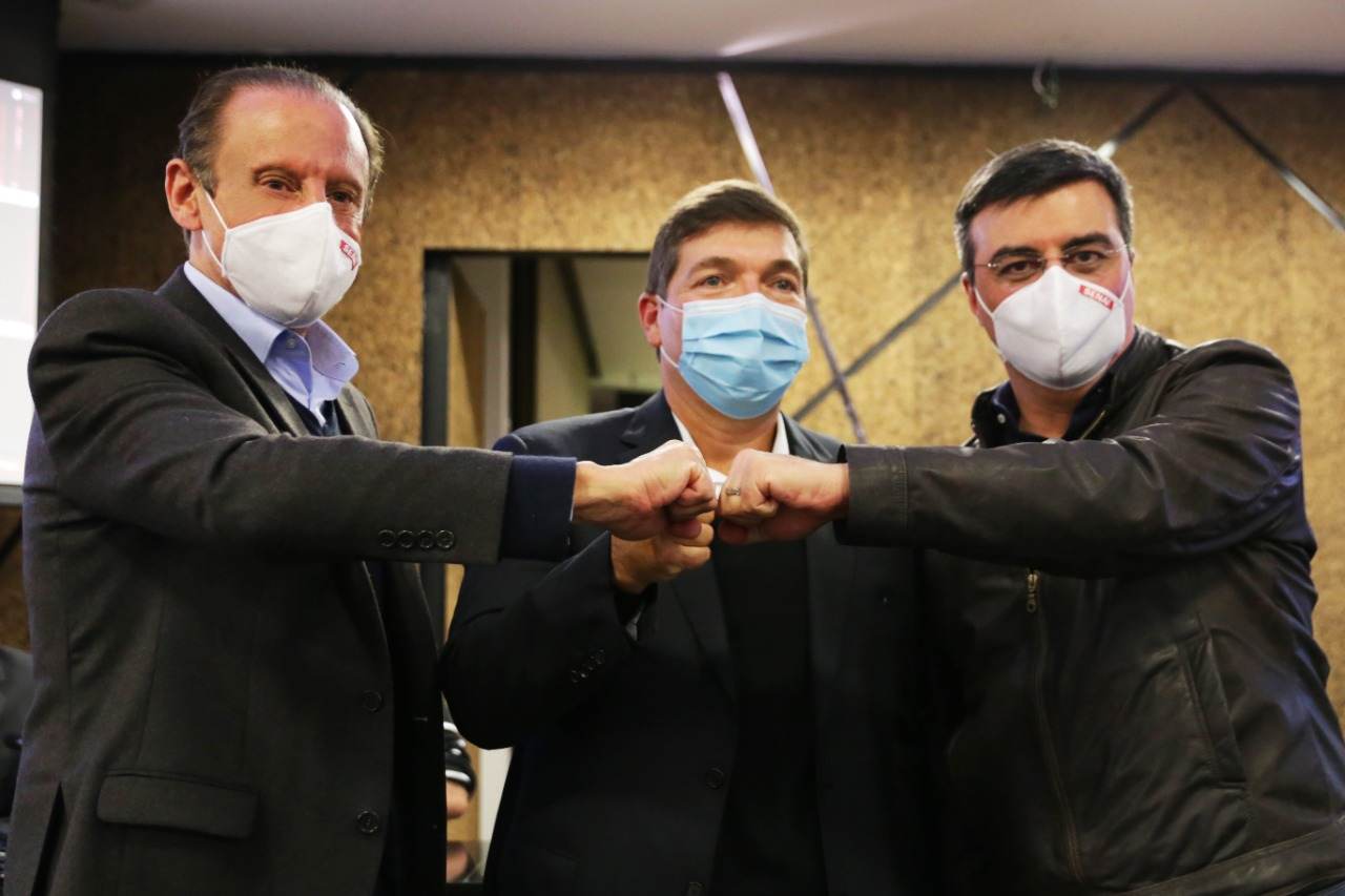 Paulo Skaf, Josué Gomes da Silva e Rafael Cervone