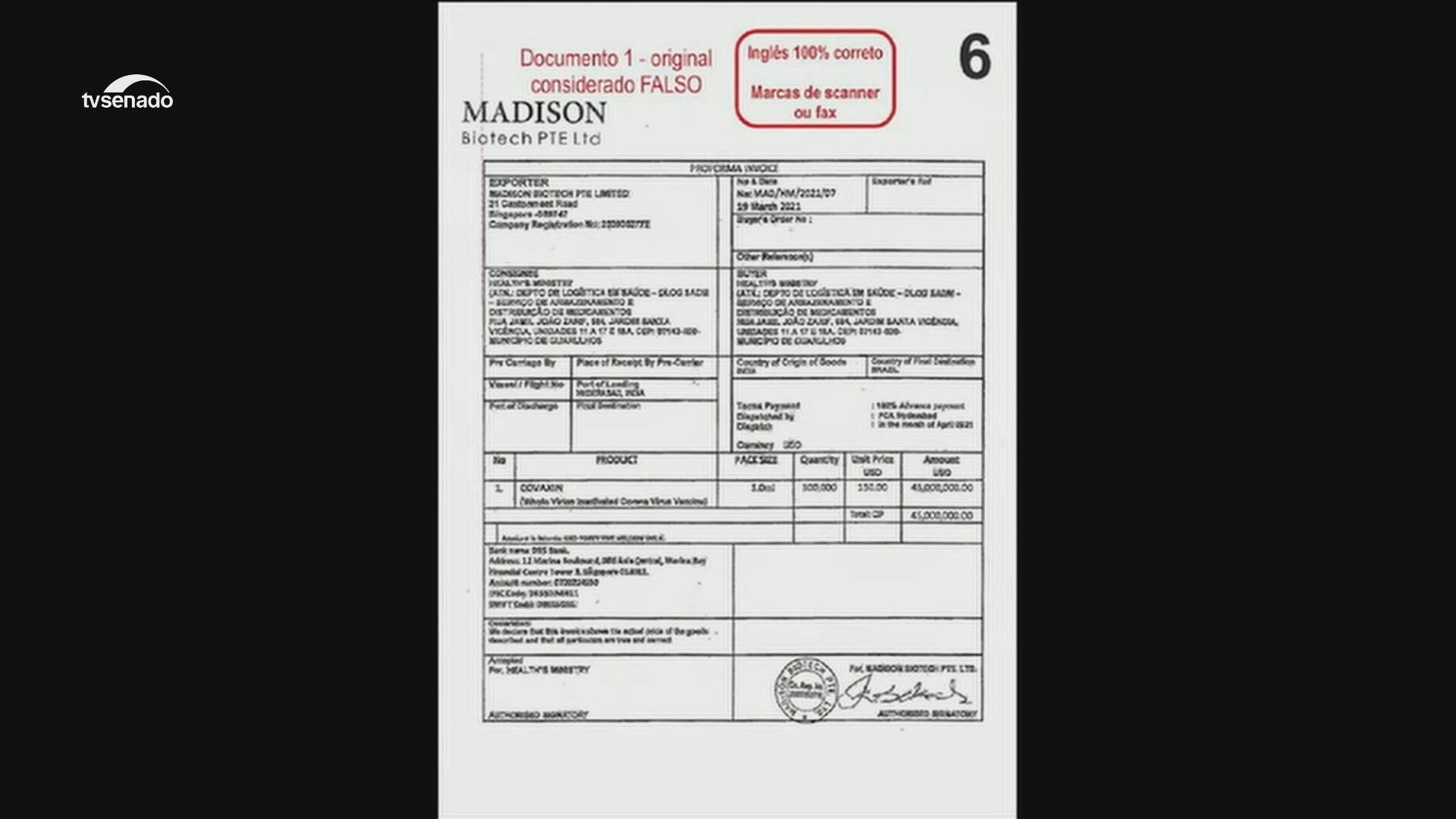 Documentos apresentados pela senadora Simone Tebet (MDB-MS) à CPI da Pandemia