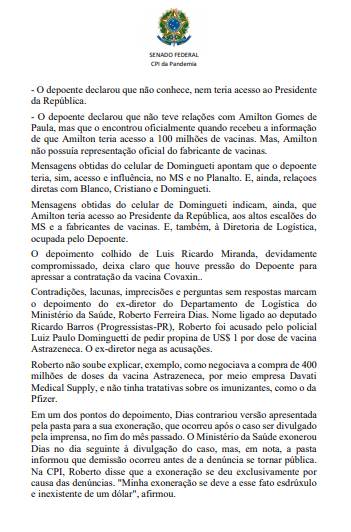 Mandado de prisão de Roberto Dias