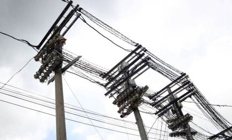 Postes de energia em Manágua, na Nicarágua