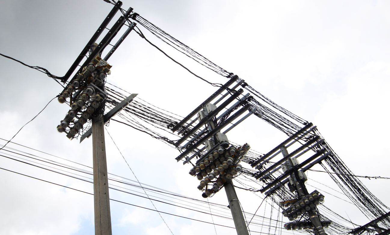 Postes de energia em Manágua, na Nicarágua