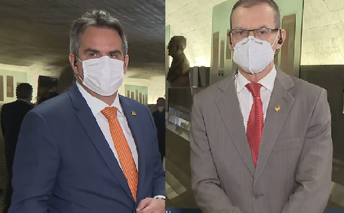 Senadores Ciro Nogueira (PP-PI) e Fabiano Contarato (Rede-ES)