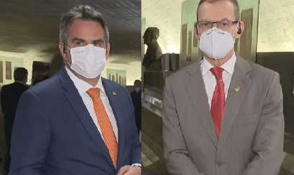 Senadores Ciro Nogueira (PP-PI) e Fabiano Contarato (Rede-ES)