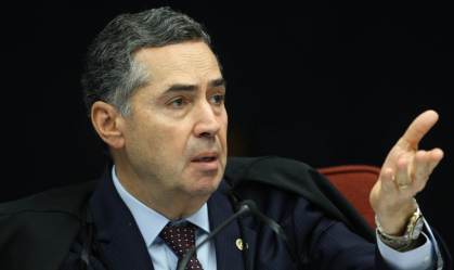 Ministro Roberto Barroso durante sessão da 1ª turma do STF