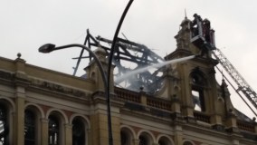 Apesar do incêndio, o acervo do Museu da Língua Portuguesa foi preservado