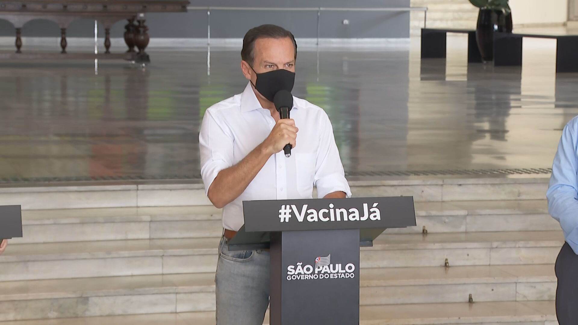Governador de São Paulo, Joao Doria, em coletiva Governador de São Paulo, Joao Doria, em coletiva