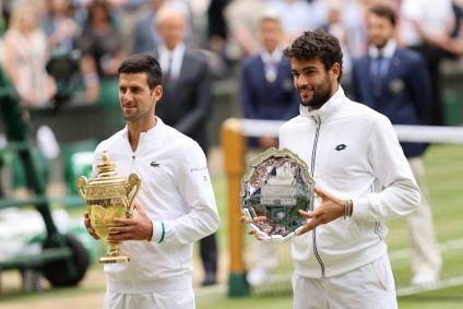Novak Djokovic and Matteo Berrettini played the Wimbledon 2021 tournament