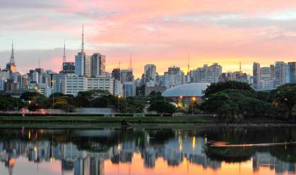 Paque do Ibirapuera, na cidade de São Paulo