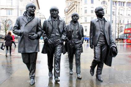 Estátua dos Beatles em Liverpool (Foto: Getty Images)