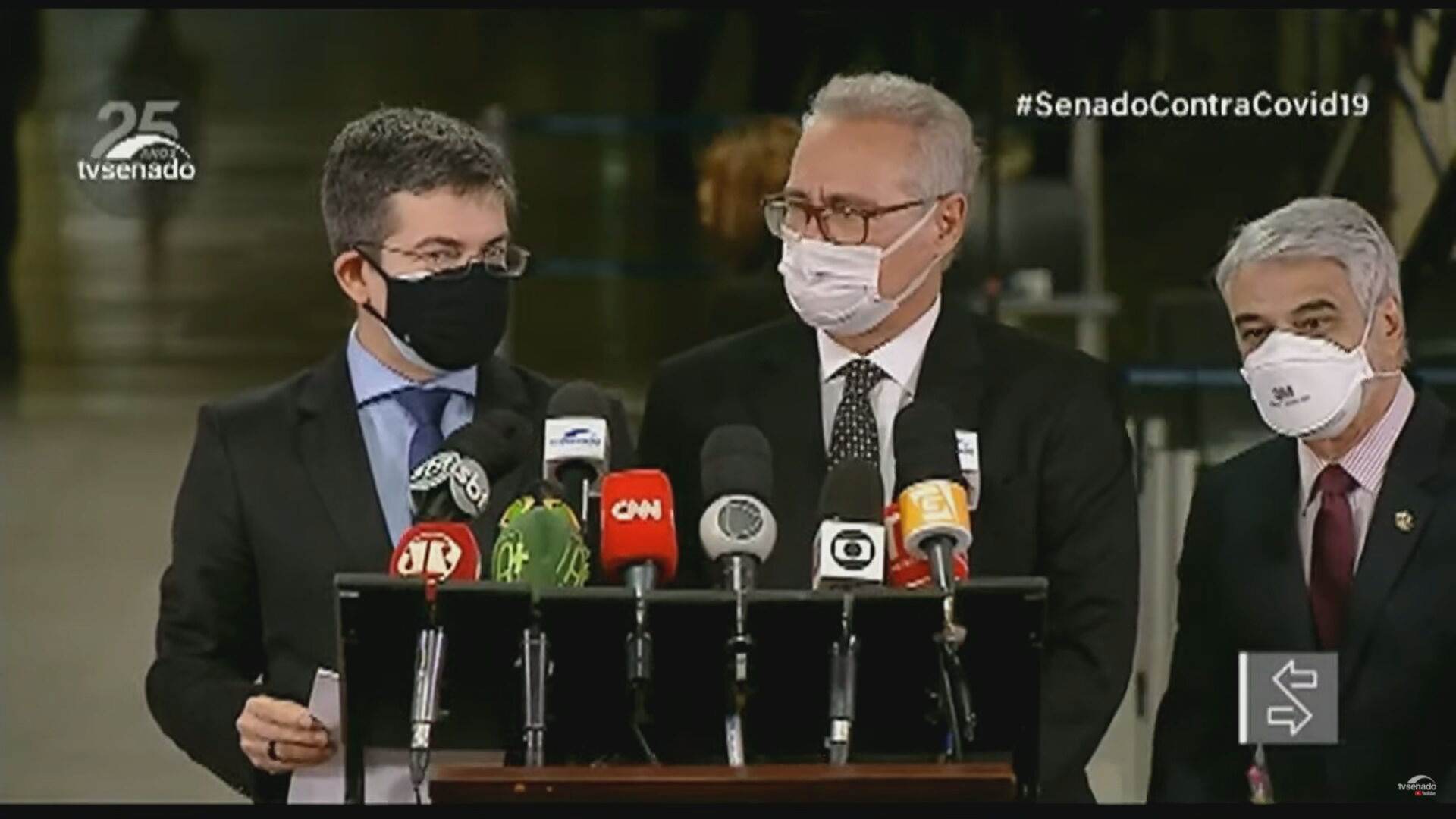 Senadores do G7 em coletiva de imprensa após sessão da CPI da Pandemia Senadores do G7 em coletiva de imprensa após sessão da CPI da Pandemia