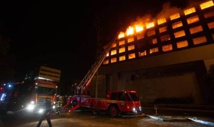 Incêndio na Secretaria de Segurança Pública do Rio Grande do Sul