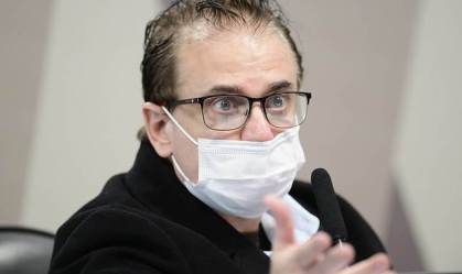 Cristiano Carvalho.r epresentante da empresa Davati, durante depoimento à CPI da