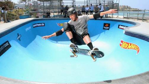 O skatista Tony Hawk em evento do esporte na Austrália, em 2018