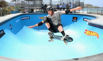O skatista Tony Hawk em evento do esporte na Austrália, em 2018