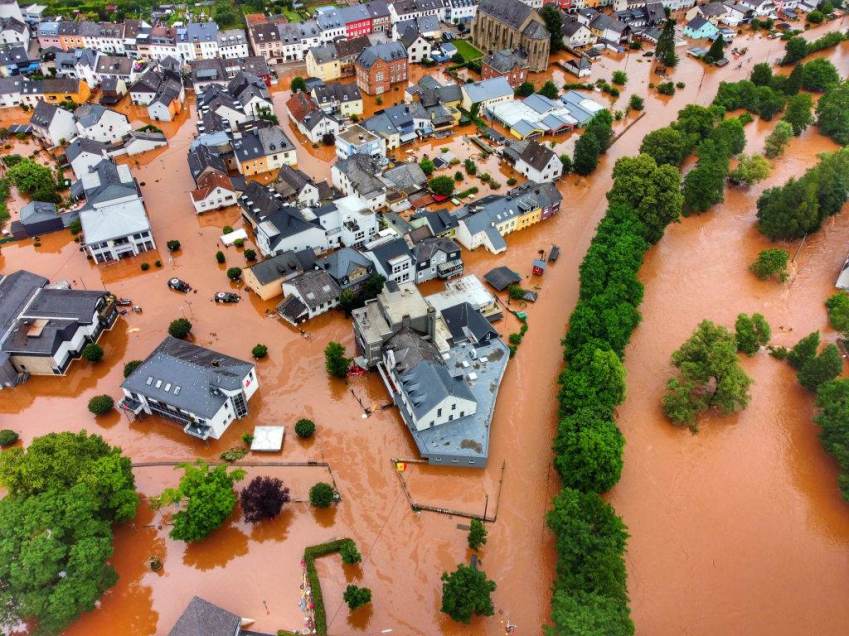 Vila na Alemanha é inundada pela cheia do rio Kyll / dpa/picture alliance via Getty I