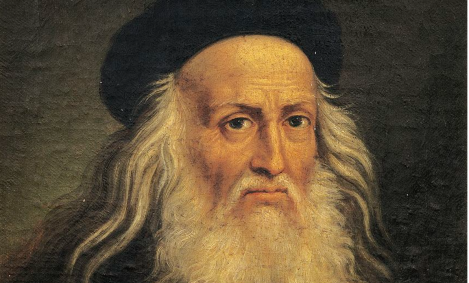 Retrato de Leonardo da Vinci por Lattanzio Querena (1768-1853)