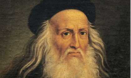 Retrato de Leonardo da Vinci por Lattanzio Querena (1768-1853)