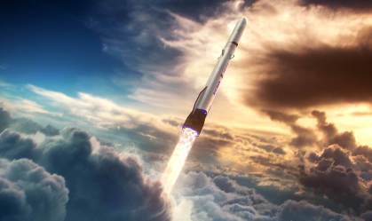 New Shepard, uma cápsula suborbital com sistema de foguete, da Blue Origin