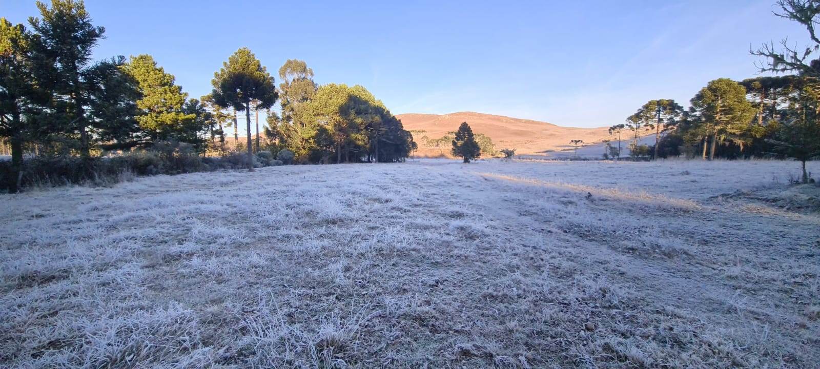 Frio e geada no Sul do país