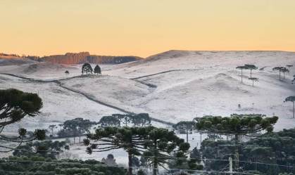 Frio e geada no Sul do país