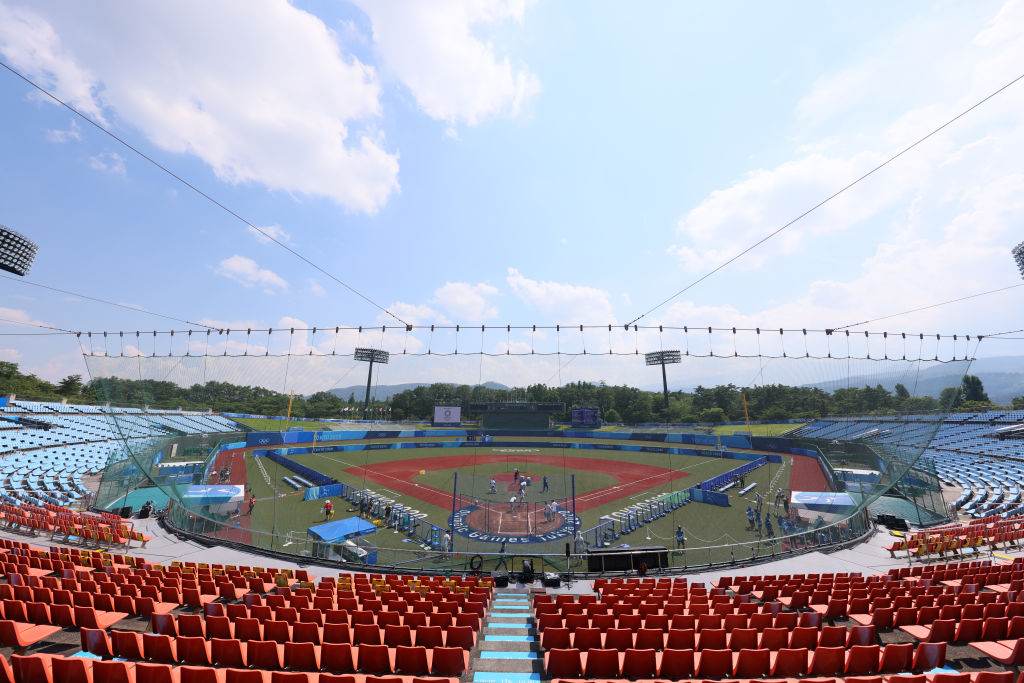 O estádio Fukushima Azuma, palco de estreia das Olimpíadas de Tóquio
