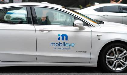 Carro autônomo da Mobileye em Nova York, EUA 20/07/2021 