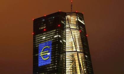 Sede do Banco Central Europeu, em Frankfurt, Alemanha