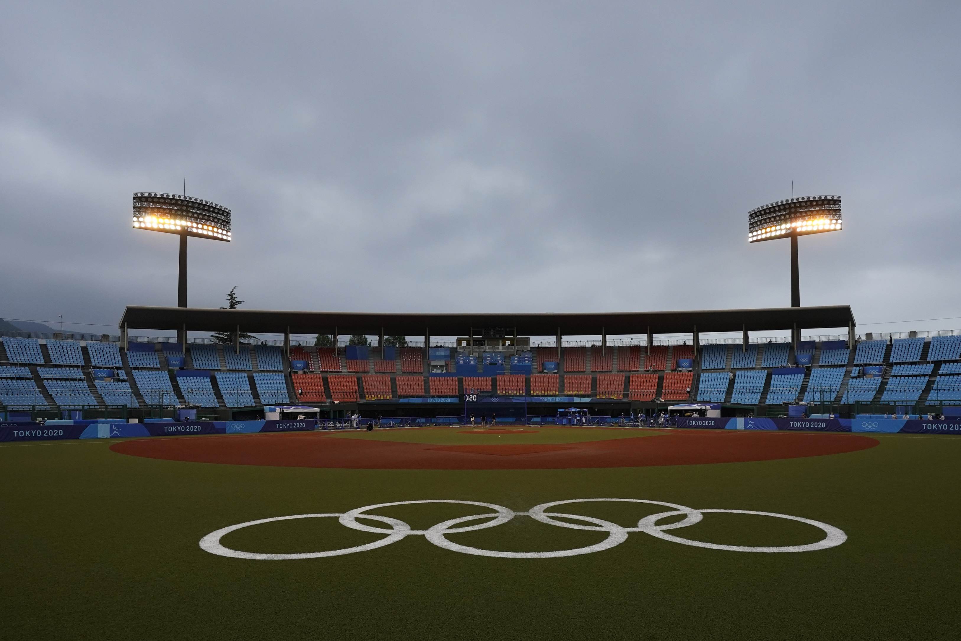 Estádio de beisebol de Fukushima, uma das sedes das Olimpíadas 2020,