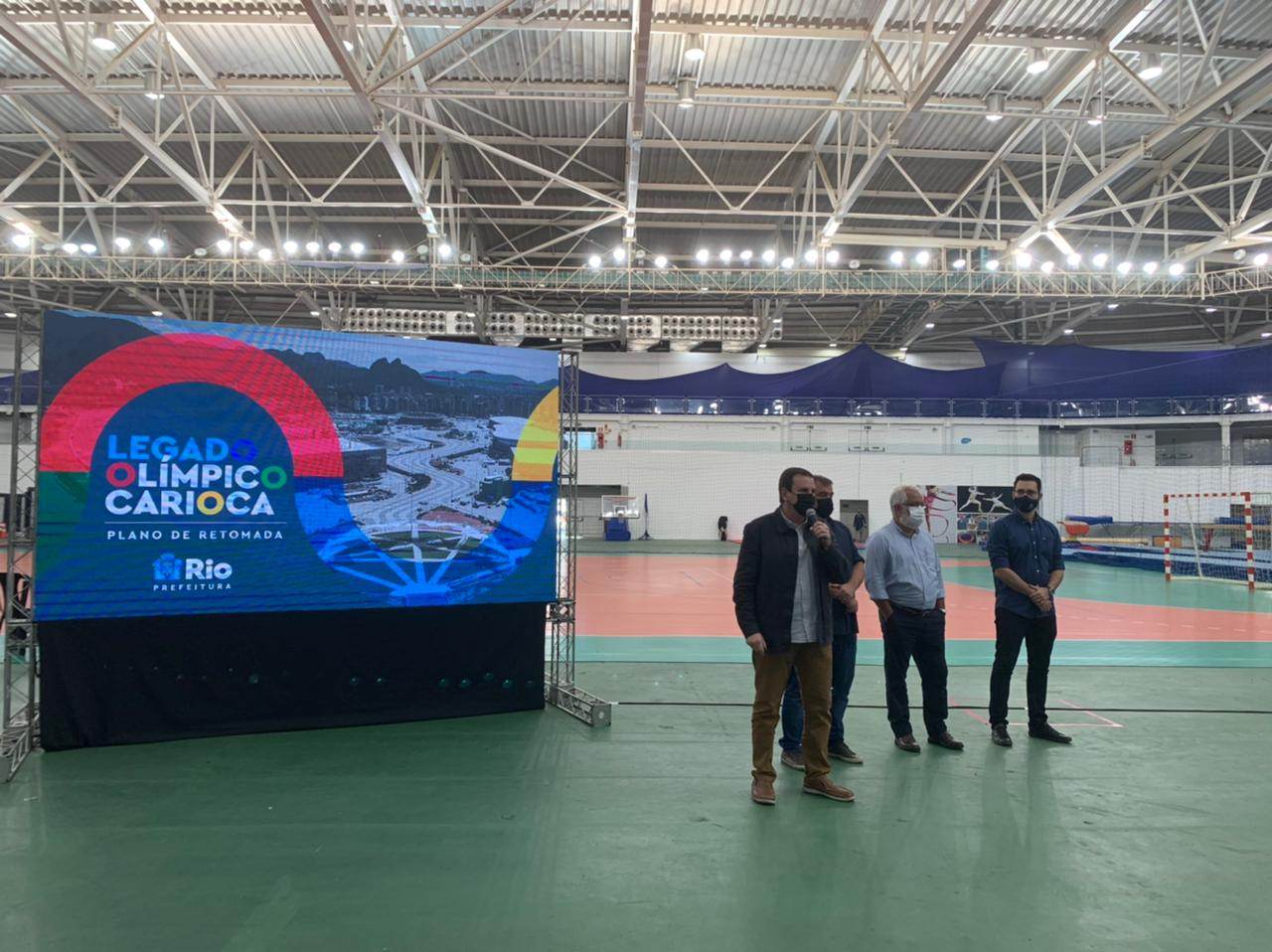 Prefeito do RJ, Eduardo Paes, apresenta plano de legado do Parque Olímpico