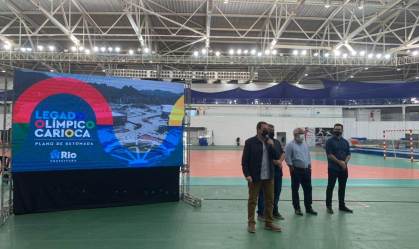 Prefeito do RJ, Eduardo Paes, apresenta plano de legado do Parque Olímpico