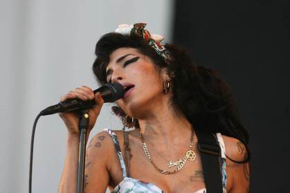Amy Winehouse em show no festival Oxegen, em 2008