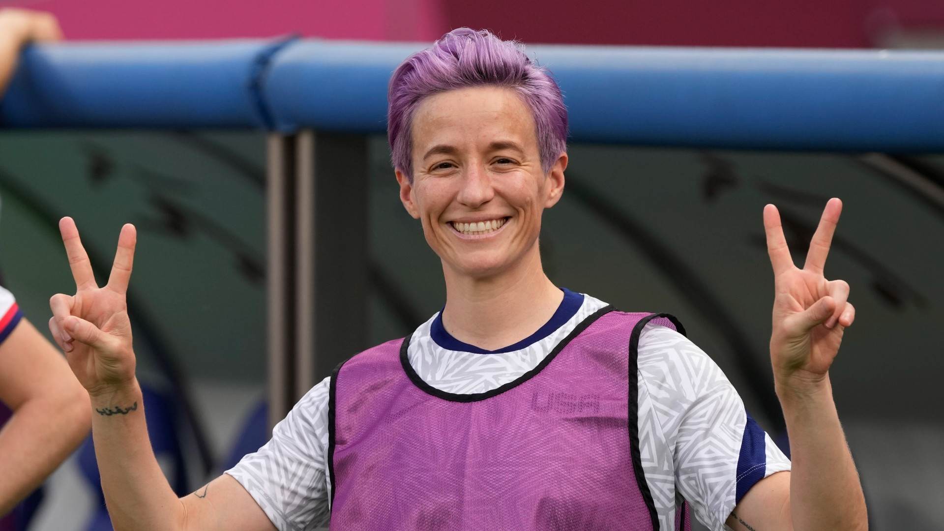 Megan Rapinoe, jogadora da seleção feminina de futebol dos Estados Unidos (EUA), Megan Rapinoe, jogadora da seleção feminina de futebol dos Estados Unidos (EUA),