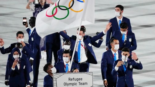 Atletas efugiados foram representados por Yusra Mardini e Tachlowini Gabriyesos