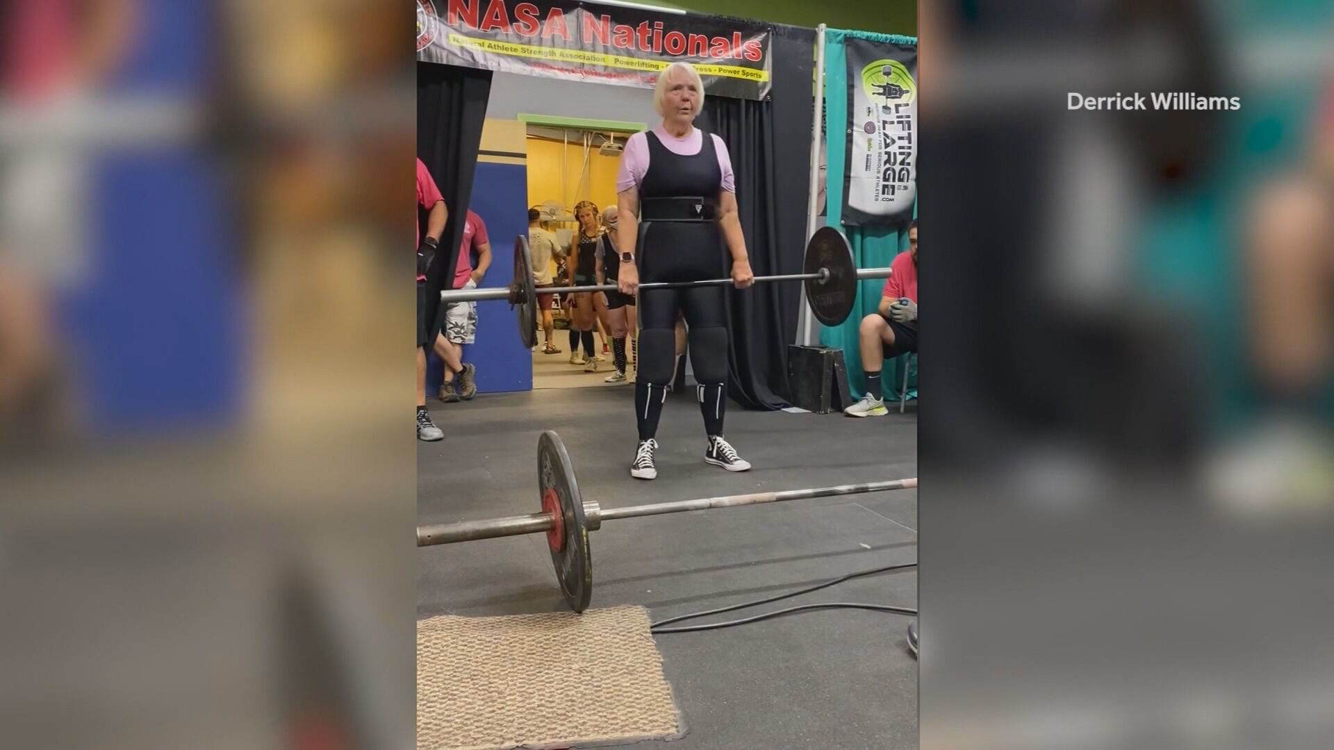 Linda Patterson, de 78 anos, já quebrou vários recordes na cidade que mora