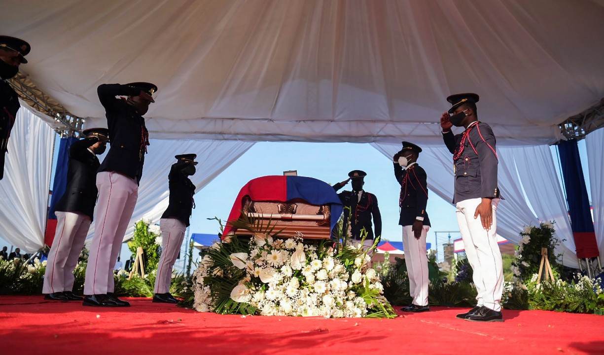 Sepultamento de Jovenel Moise no Haiti Sepultamento de Jovenel Moise no Haiti